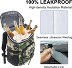 WOLT Cooler Backpack,24 Cans Insulated Backpack Cooler Leakproof,Lightweight Soft Cooler Bag,Camping Cooler,Large Capacity Beach Cooler,Waterproof Travel Cooler Lunch Backpack for Hiking