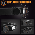 Headlamp Rechargeable, 2000 Lumen Super Bright LED Head Lamps with Red Light, IP67 Waterproof Rechargeable Headlight with 10 Modes, 2600 mAh Battery Powered Head Lights for Adults Outdoor Camping