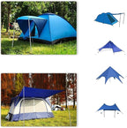 SAN LIKE Tent Pole Telescopic Adjustable tarp Poles for Camping Canopy Awning Shelter Backpacking Hiking -(Adjustable Length - Steel)