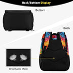 Tropical Pineapples Fruits Cooler Backpack Insulated Leak Proof Beach Cooler Bag Soft Lunch Picnic Hiking Camping Backpack Cooler