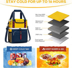Maelstrom Lunch Box for Women, 20L Insulated Lunch Bag Men, Leakproof Double Deck Cooler Bag, Soft Lunch Cooler with Quick Access Flip-Top Lid for Work, Beach,Travel, Camping