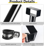 Heavy-Duty Grow Tent Mounting Bars, Durable Side Support Pole with Non-Slip Hook and Loop Straps for Indoor Grow Tents to Prevent Wall Suction (3 * 3’)