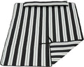 Lazy Daze Hammocks 2 Person Hammock Pad and Pillow Set, Double Polyester Quilted 78" x55" Replacement Pad for Rope Hammock, Black Stripes