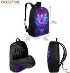 Dragon Backpack with Lunch Box 3 in 1 Cool Lightweight Bookbag for Boys 5-7 17 Inch Large Capacity Elementary School Bags Camping Lunch Bags Easy to Carry