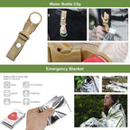 Gifts for Men Christmas Emergency Survival Kit, 22 in 1 Professional Survival Gear Equipment Tools First Aid Supplies for SOS Emergency Tactical Hiking Hunting Disaster Camping Adventure