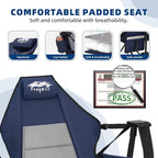 Portable Hammock Camping Chair with Adjustable Back, Folding Hammock Chair Supports 330lbs, Camping Swing Chair for Adults, Camping Hammock Chair for Lawn, Concerts, Backyard, Stargazer