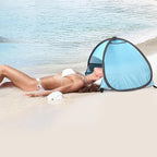 Pop Up Dog Beach Tent, Mini Head Shelters, Small Dog Beach Sun Shelters, Waterproof and Breathable Mobile Phone Stand with Tent Nails, 80cm