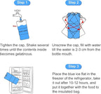JMEXSUSS Reusable Ice Packs for Cooler, Long Lasting Breastmilk Bottle Storage, Freezer Packs Can Cooler for Lunch Boxes, Beer Soda, Camping