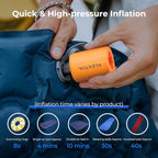 FLEXTAILGEAR Portable Air Pump - Tiny Pump 2, Electric Air Pump for Inflatables 2.8oz Battery Inflator Rechargeable Air Mattress Pump for Sleeping Pads, Pool Floats, Swimming Rings White