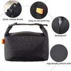 YUDANSI Fashion Lunch Bags for Men Women- Reusable Insulated Leakproof Lunch Box Tote Bag, Cool Bags for Adults,Thermal Cooler Bag for Work Picnic Travel -8L (Black)