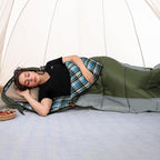 Cotton Flannel Lined Sleeping Bag for Adults Teens Kids, Cold Weather &Warm, 3 Seasons, Lightweight Compact Camping Essentials Equipment, Hiking, Outdoor, Travel