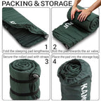 KAMUI Sleeping Pad – Foam Camping Mat, 4-Season Insulated Mattress Pad R-Value 6, for Tent, Car, Travel, or Home