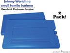 Nice & Cold - Large Slim Ice Pack 12" x 8" – Reusable Freezer Pack for Coolers, Lunch Boxes, Camping, Beach, and Travel – Fill with Water, Freeze, and Reuse – Long-Lasting Cold