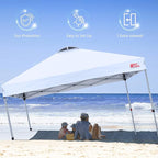 MASTERCANOPY Durable Pop-up Canopy Tent with 1 Sidewall (6.6'x6.6',White)
