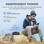 EF ECOFLOW River 3 Plus Portable Power Station Extra Battery EB300, 286Wh Expansion LiFePO4 (LFP) Battery with 10-Year Lifespan, Built-in 140W USB-C Port for Charging/Discharging, Use Independently