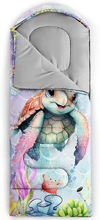 Kids Sleeping Bag for Boys Girls,Checkerboard Cat Print-Lightweight Warm Portable Outdoor Indoor-Waterproof Cold Weather Resistant Sleeping Bag for Camping Hiking