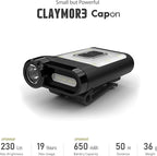 Claymore Capon 65A+ Tan Ultra-Light Clip-On Cap Light – USB-C Rechargeable 230LM LED Compact Headlamp | 3 Modes IP54 Water-Resistant Up to 19 Hrs Runtime for Camping, Running, Outdoor