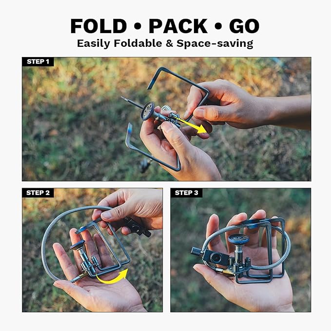 ‌Fire-Maple Petrel Titanium Ultralight Backpack Stove - World's Lightest Remote Stove (95.5g/3.4oz), 2.7kW/9213 BTU/h, Fast Boil, Ultra-Portable for Backpacking, Fast-Packing & Minimalist Camping