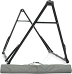 Tranquillo Unity Adjustable Hammock Stand, Collapsible Camping Hammock and Stand, 800 lbs Capacity Steel Double Hammock Stand for 2 Persons, Steel Frame - Black