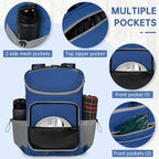 Cooler Backpack, Portable Insulated Leakproof Backpack for 33 Cans (330ml), Lightweight Insulated Soft Cooler Backpack for Picnic, BBQ Camping, Lunch, Beach and Hiking, for Men and Women