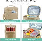DALINDA Lunch Bag Cooler Bag Lunch Box for Women Men, Insulated Leak Proof LunchBox Lightweight for Picnic,Grocery,Beach,Camping,Travel,Work
