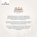 Simple Kitchen Vegetable Beef & Barley Soup Mix - 17 Servings for Family Meal Prep, Vegetarian, Gluten Free, Dehydrated & Freeze Dried Survival Food for Camping Meals & Hiking, Survival Kit, Pack of 4