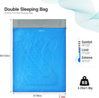 REDCAMP Ultra Lightweight Sleeping Bag for Backpacking, Hiking, Comfort for Adults Warm Weather, with Compression Sack