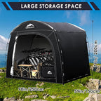 Bike Storage Tent,98*59*79 In,Outdoor Portable Storage Tent,Made of 210D Oxford Cloth PU4000mm Waterproof Fabric, Storage Shed for 2-4-6 bike,Motorcycles,Garden Tools,Lawn Mower,Various Tools