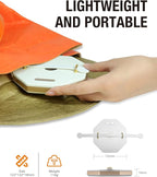 Mothers Day Gifts -Gift for Mom, Portable Folding Table Lamp - Dimmable, Collapsible Paper Lantern for Camping, Emergency & Home Decor, Gifts for Women (White)