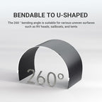 ALLPOWERS SF200 200W Flexible Solar Panel,Ultra-Thin 3mm Bendable Monocrystalline Solar Charger,25% Efficiency IP68 Waterproof for RV Roof,Camping,Marine Use,Compatible
