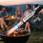 Powerful Propane Torch Gun, Flamethrower With Adjustable Flame, Blow Torch for Campfire, Fire Pit Starter, Fun Gift (Propane Tank Not Included)