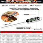 ROMANTICIST 23pcs Must-Have BBQ Grill Accessories Set with Thermometer in Case - Stainless Steel Barbecue Tool Set with 2 Grill Mats for Backyard Outdoor Camping - Father's Day Best Barbecue Gift