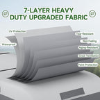 Umbrauto Class C RV Cover Fits 29-32’ Class C Motorhome Camper Cover, Upgraded Heavy Duty 7 Layers Top Windproof Breathable RV Cover with 3Pcs Extra Straps, Adhesive Repair Patches, 6 Gutter Covers