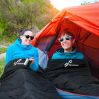 Sportneer Heated Sleeping Bag with 5 Heating Zones, Warm Flannel Cold Weather Sleeping Bag for Adults, 3 Heat Levels USB Powered (Power Bank Not Included), Winter Camping & Outdoor Hiking