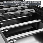 FSOGBG3005 Flame Tamers 3 Burner Grill Replacement Parts for Outdoor Gourmet Grill Parts FSODBG1204 FSODBG1205 FSODBG1200 FSOGBG3002 16201 Burner Tube 96131 Heat Shield Plates Grill Accessories