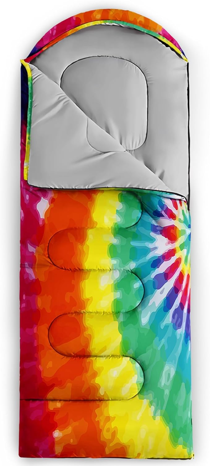 BSNTHO Camping Sleeping Bags,3 Season Warm & Cool Weather,Lightweight,Waterproof Sleeping Bags for Adults & Kids,Traveling,and Outdoors,Camping Gear Equipment