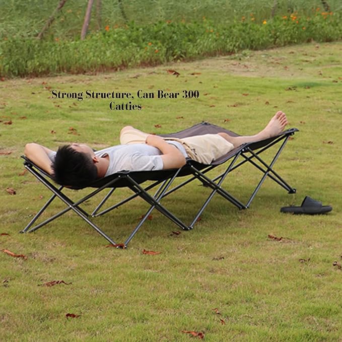 Folding Bed,Folding Camping Cot for Adults,Outdoor Camping Folding Bed,Suitable for Outdoor Camping, Fishing and Other Activities(Gray)