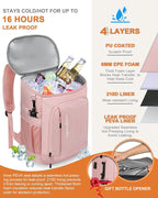 Capolo Cooler Backpack Insulated Waterproof for Women Men,36/45 Cans Lunch Backpack Coolers Leak Proof Soft Cooler Bag Ice Chest for Camping Beach