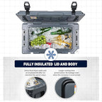 EchoSmile 25/30/35/40/60/75 Quart Rotomolded Cooler, Built to Stand up to The Rigors of The Journey