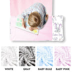 Custom Toddler Nap Mat for Preschool, Personalized Name Purple Flower Elephant Kids Sleeping Bag for Daycare, Roll Up Sleeping Mat with Removable Pillow and Soft Dot Minky Blanke for Girls Camping