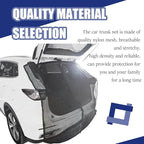 Car Camping Net Accessories Breathable Mesh Car Tent, Compatible with Most Models MPV SUV, Sun Protection, Ventilation, Magnetic Suction, Privacy Protection (67"x59")