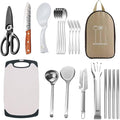 Outdoor Tableware Portable Set Picnic Knife Kitchen Storage Utensils Picnic Supplies Full Set of Camping Equipment