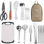 Outdoor Tableware Portable Set Picnic Knife Kitchen Storage Utensils Picnic Supplies Full Set of Camping Equipment