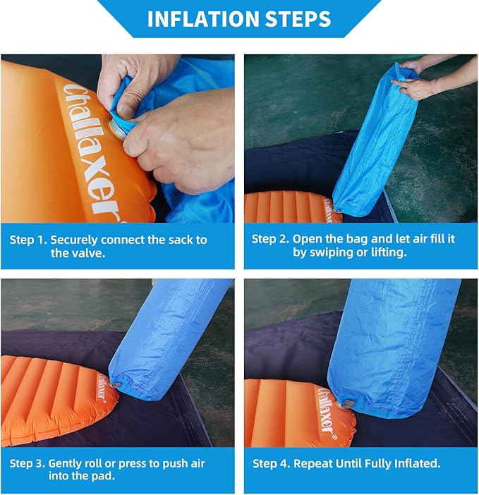 Ultralight Sleeping Pad for Camping, 74.8"x23.2" Camping Mat with Pump Sack Inflatable Sleeping Pads Compact for Camping Backpacking Hiking Traveling Tent