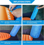 Ultralight Sleeping Pad for Camping, 74.8"x23.2" Camping Mat with Pump Sack Inflatable Sleeping Pads Compact for Camping Backpacking Hiking Traveling Tent