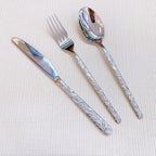 Stainless Steel Cutlery Sets Flatware Sets 7-Piece Set of 14 Sticks Knife Fork Spoon Mixed Cutlery Sets Steak Cutlery Camping Travel Tableware Dinnerw