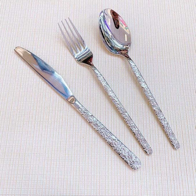 Stainless Steel Cutlery Sets Flatware Sets 7-Piece Set of 14 Sticks Knife Fork Spoon Mixed Cutlery Sets Steak Cutlery Camping Travel Tableware Dinnerware Set Decoration