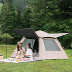 Tents for Camping, Auto One Touch Tent Pop-Up Camping Tent,Weatherproof Backpacking Tent, Easy Setup UV Cut Sun Shelter Tent for Outdoor Family Gathering. 240 * 240 * 155cm Black-Glue
