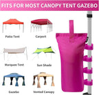 Joramoy Heavy Duty Canopy Weight Bags(150LBS) for Pop up Canopy Tent, Leg Canopy Weights Sand Bags for Instant Outdoor Sun Shelter Canopy/Patio Umbrella,Set of 4, Pink(Without Sand)