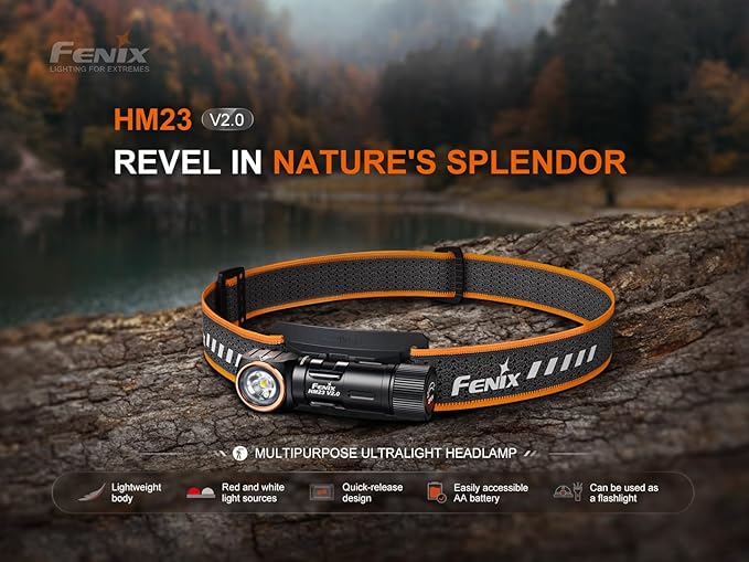 Fenix 300 Lumen AA Battery Headlamp, 1408715 FX-HM23V2